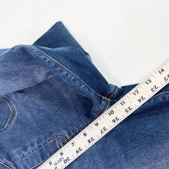 Spanx Skinny Jeans Women's Large Distressed Ankle Medium Wash Pull-On - Picture 5 of 9